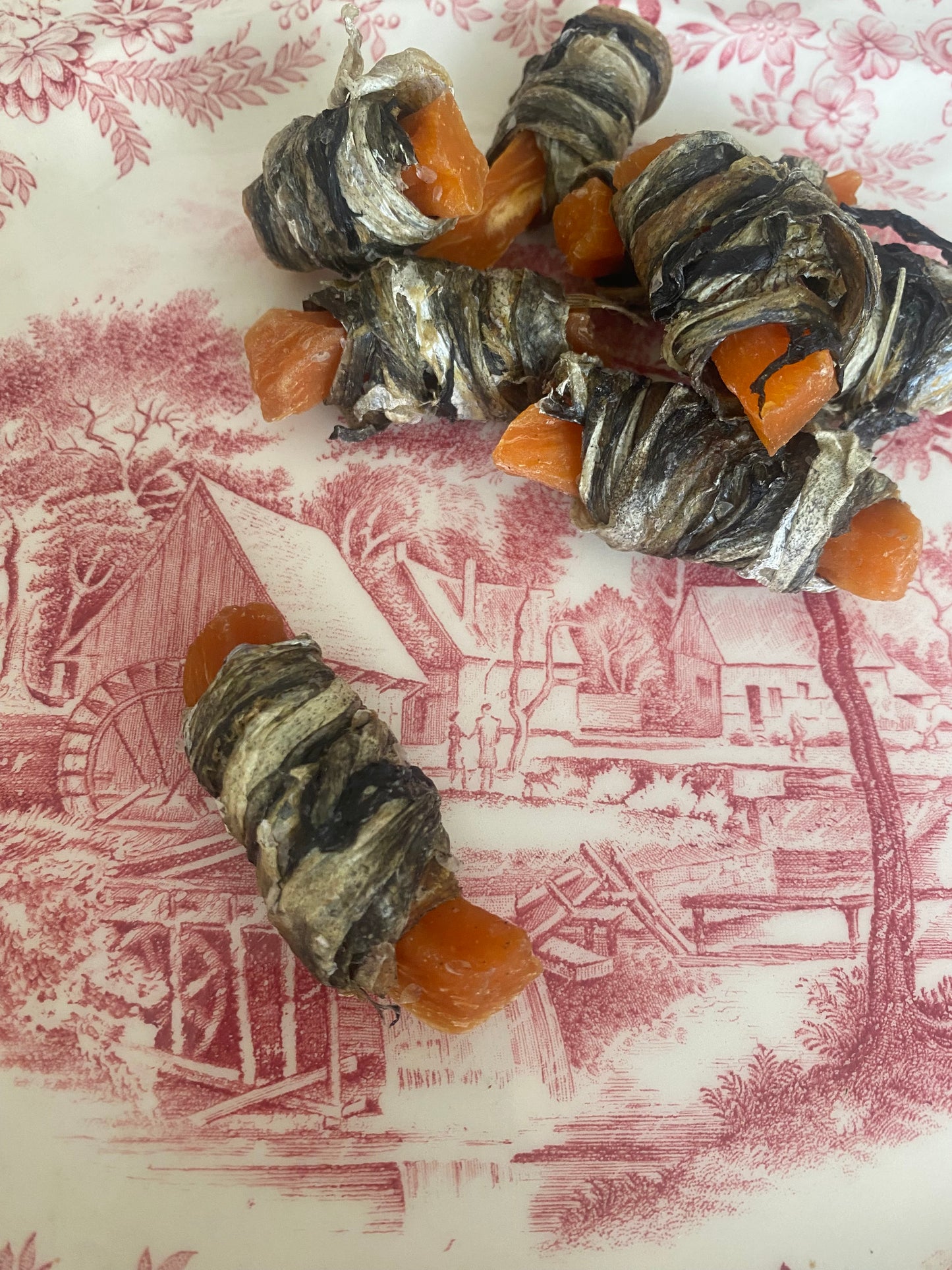 Fish Wrapped Sweet Potato Sticks