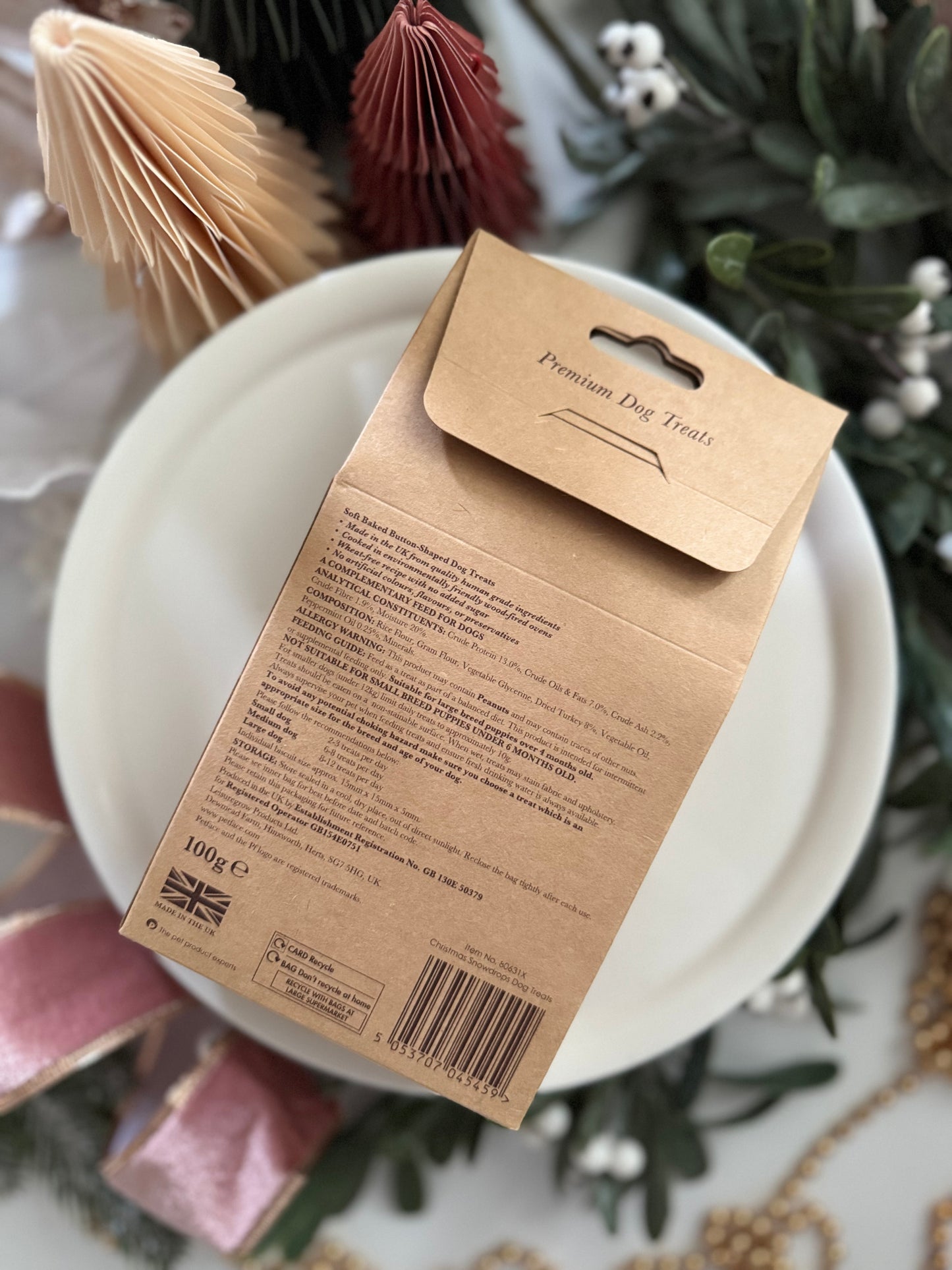 The Dog Deli | Snowdrop Bites | Turkey & Peppermint | 100g