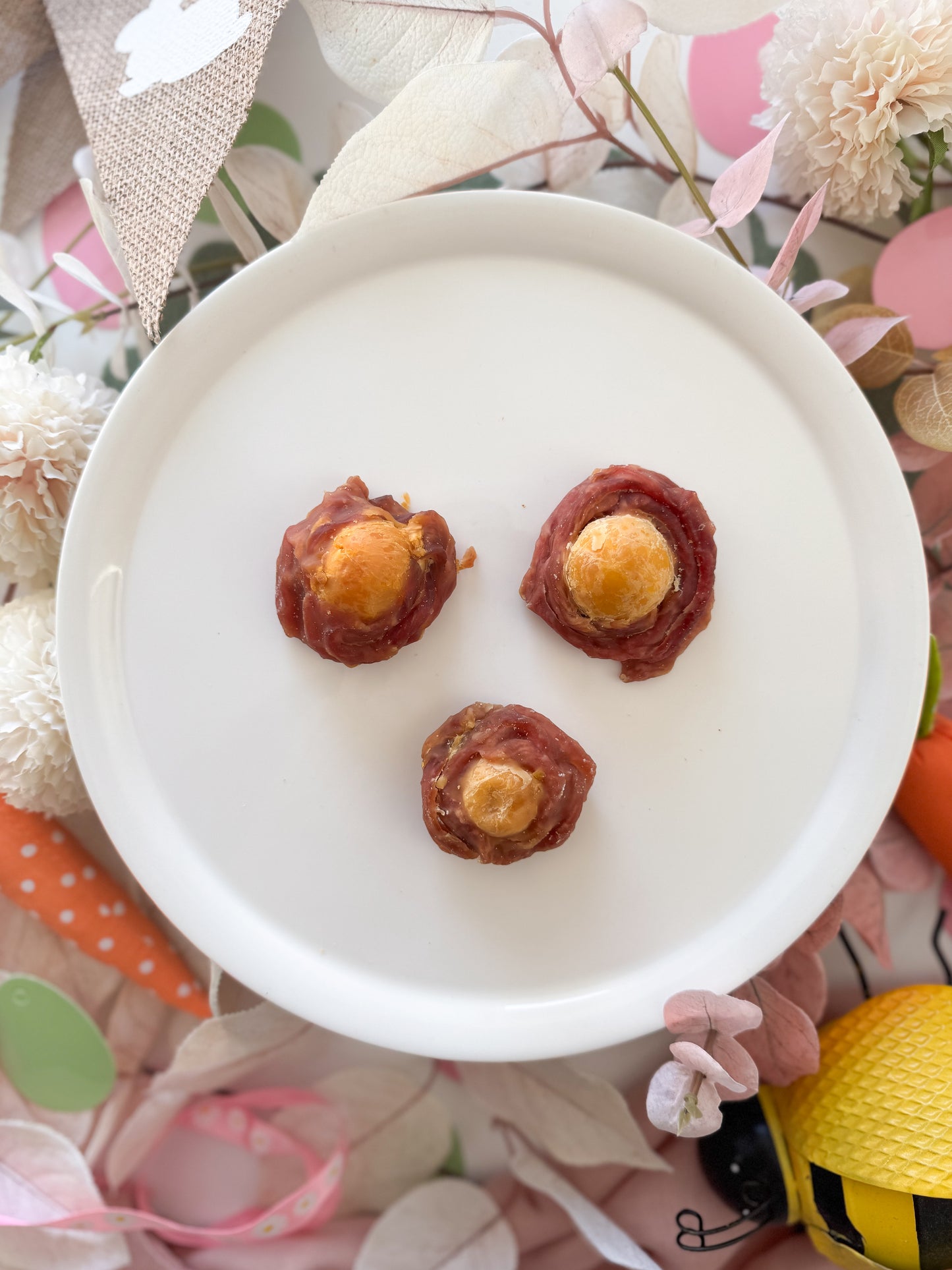 Duck Wrapped Chicken Egg Yolk