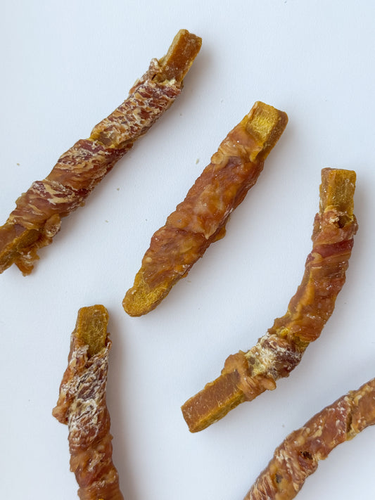 Chicken Wrapped Cheese Stick