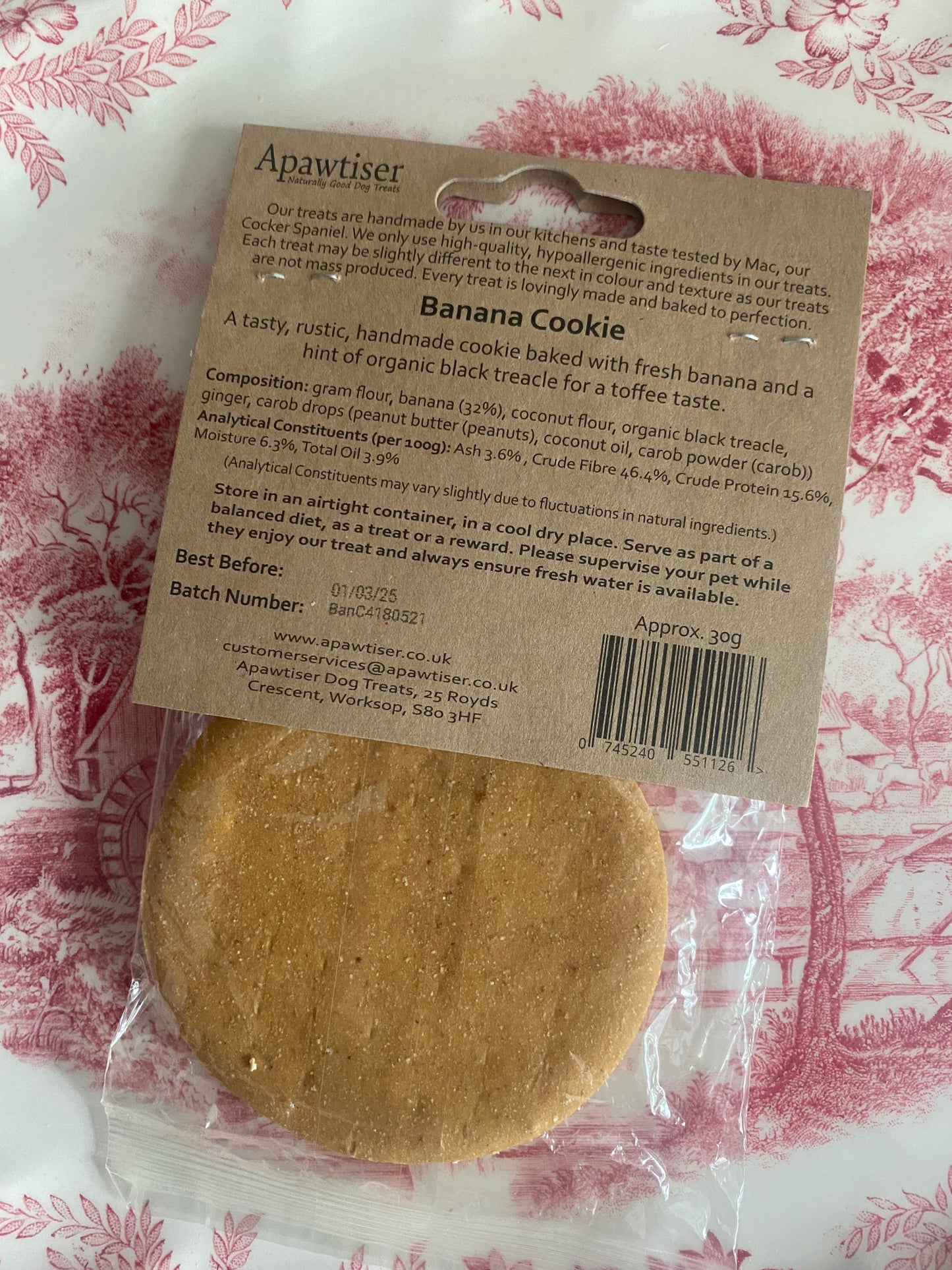 Apawtiser Banana Cookie