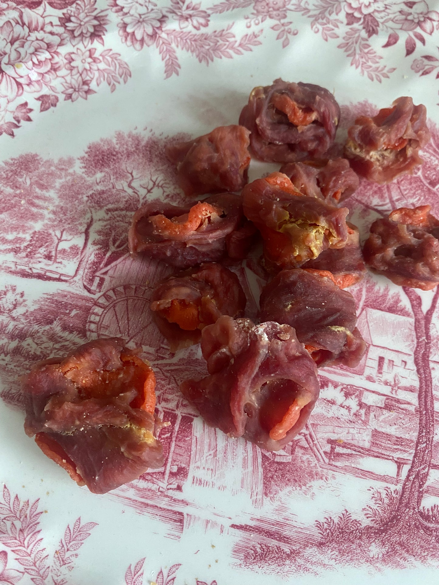 Duck Wrapped Carrot Discs
