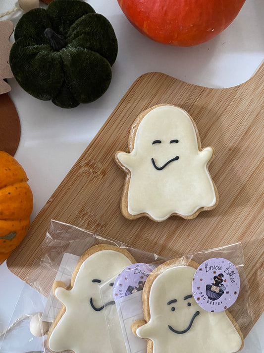 Ghost Iced Biscuit | Brucie Bakes