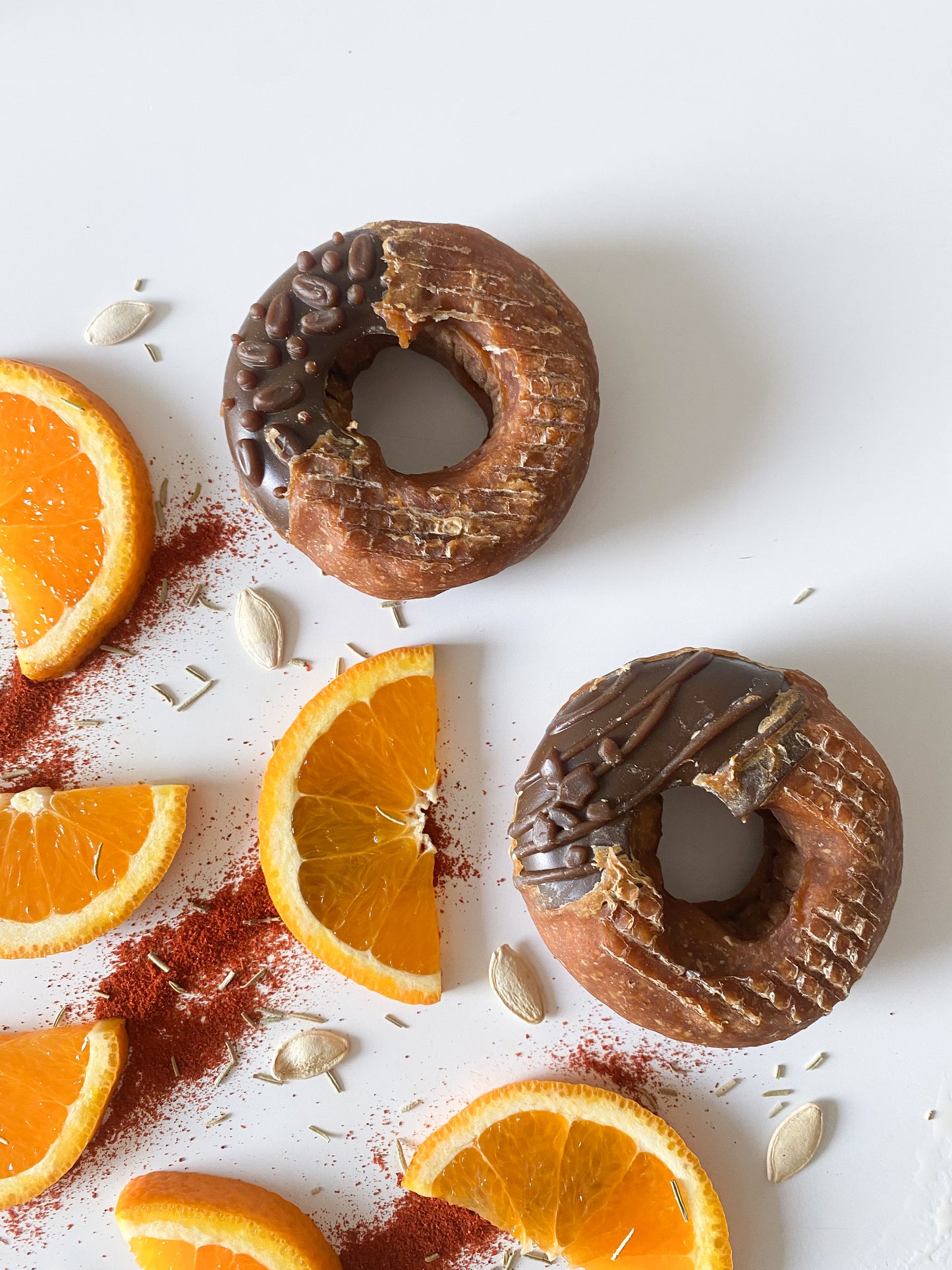 Orange, Chicken & Sweet Potato Doughnut