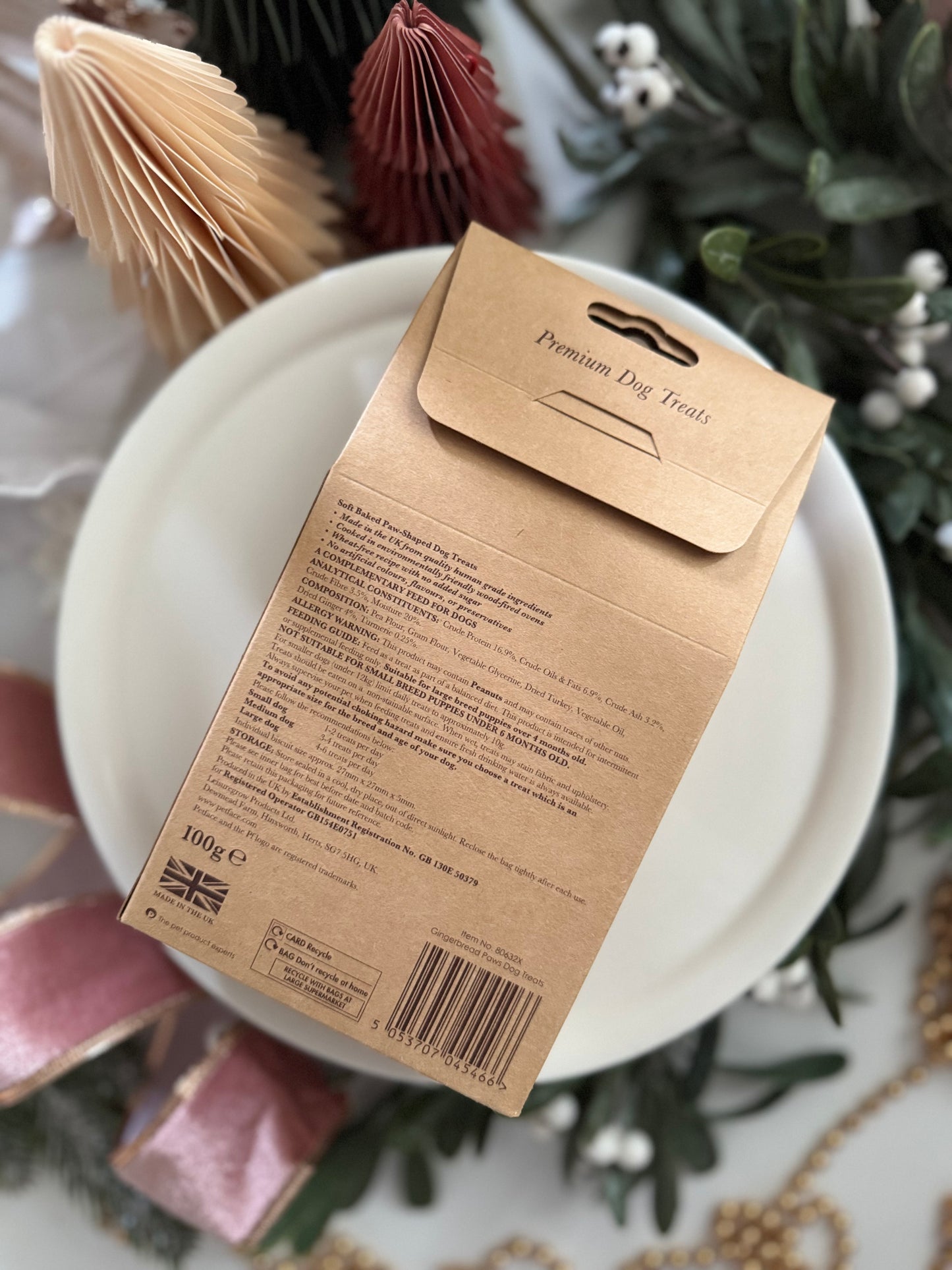 The Dog Deli | Gingerbread Paws | Turkey & Ginger | 100g