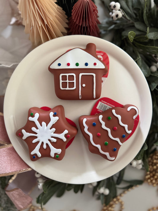 Christmas Biscuit Squeaky Toy
