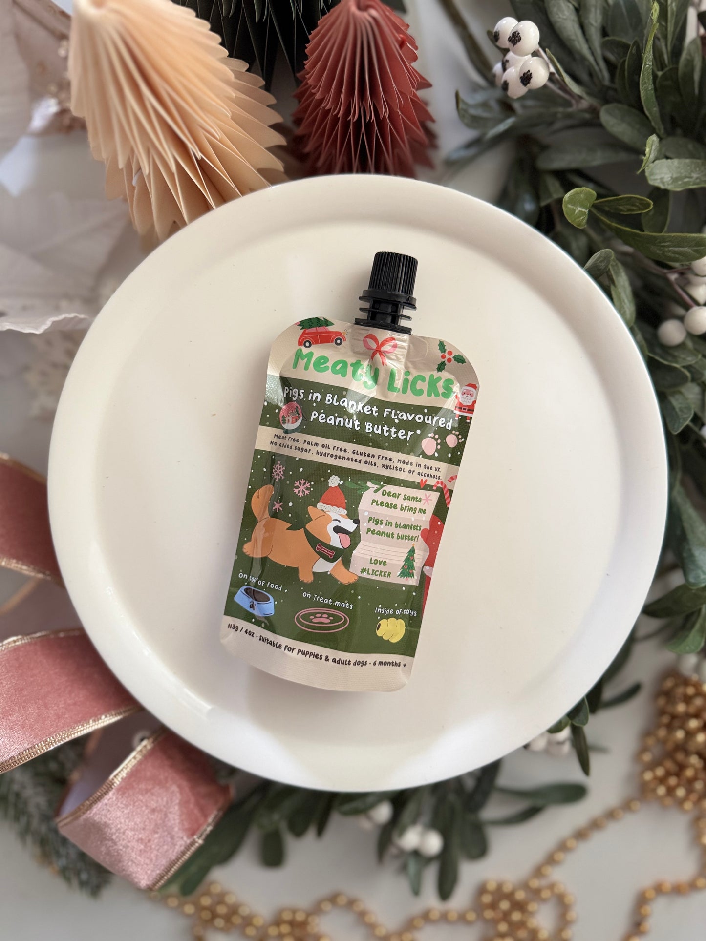 Peanut Butter | Meaty Licks | Pigs in Blankets Flavour