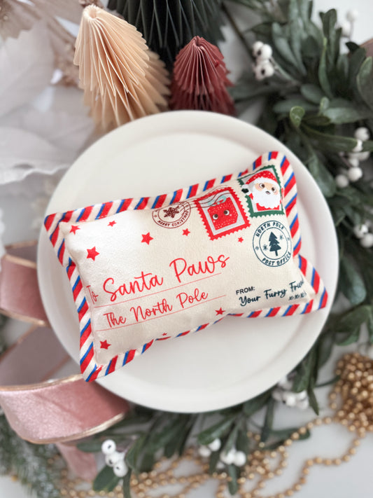 Santa Paws Letter | Plush Crinkle Toy