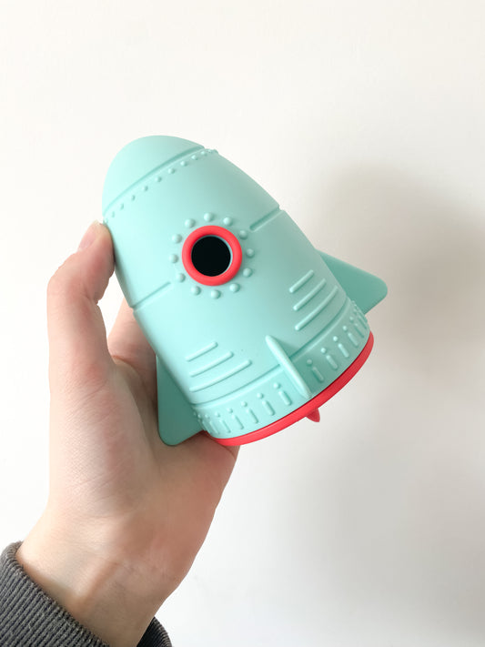 Rocket Ship Treat Dispenser - Blue