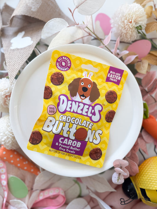 Carob & Peanut Butter “Choccy” Buttons | Denzels