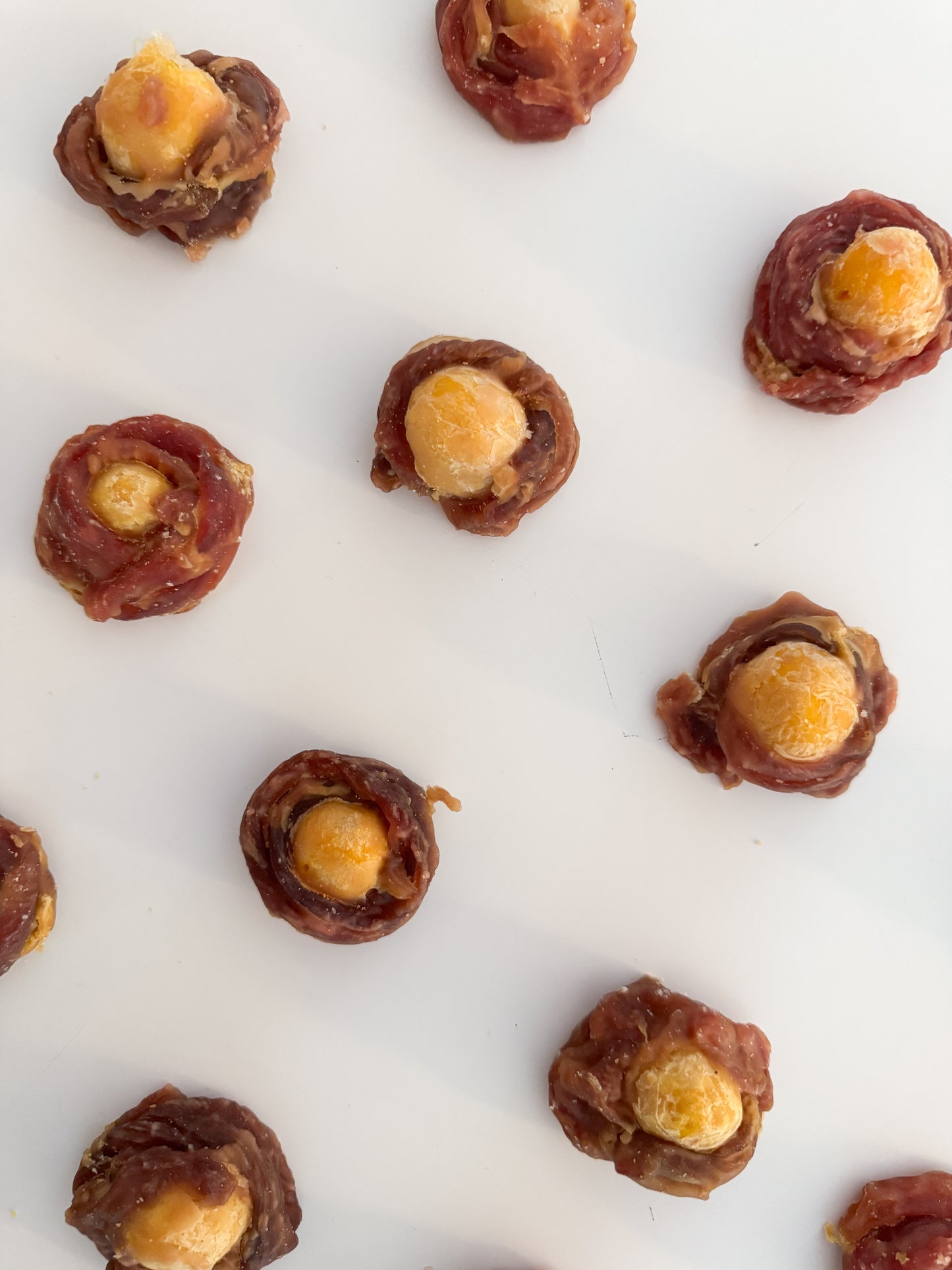 Duck Wrapped Chicken Egg Yolk