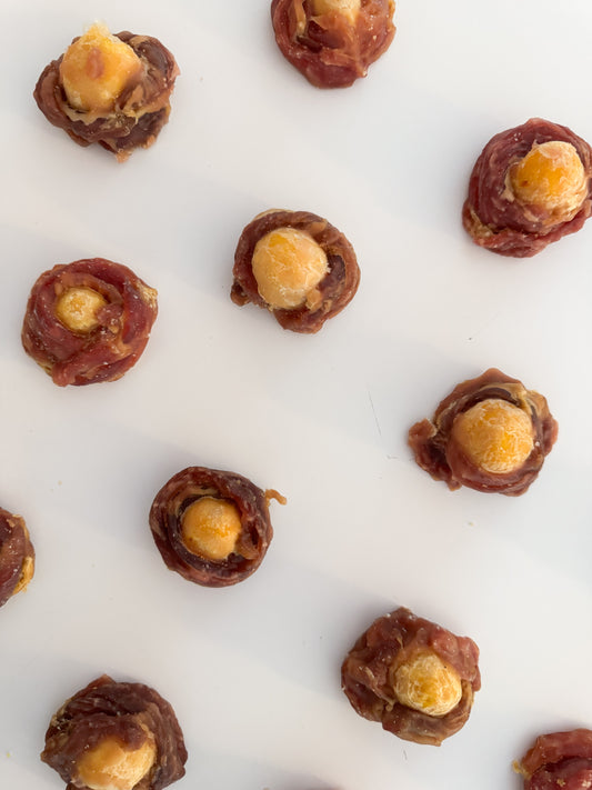 Duck Wrapped Chicken Egg Yolk